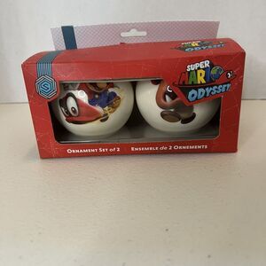 New Super Mario Odyssey Christmas Ornaments Official Nintendo 2018 Set of 2
